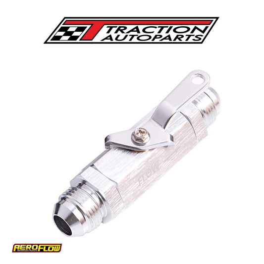 Shut Off Valve -4 an Silver