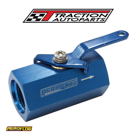 Shut Off Valve -10 orb Blue Female -10 orb Ports