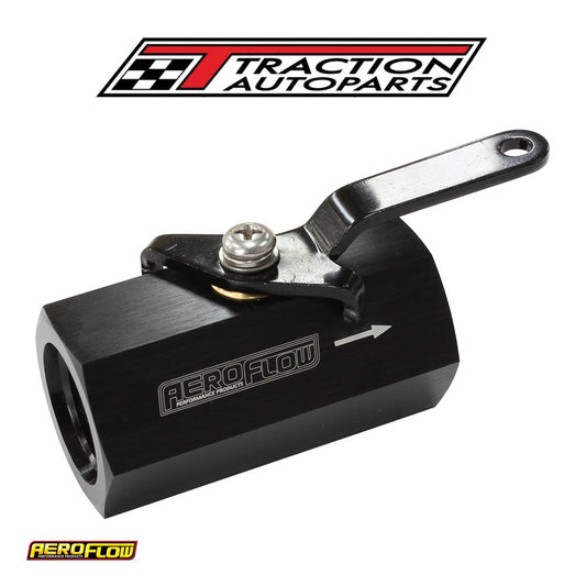 Shut Off Valve -10 orb Black Female -10 orb Ports