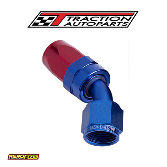 -12 an Taper Series 45 Degree Hose End Blue