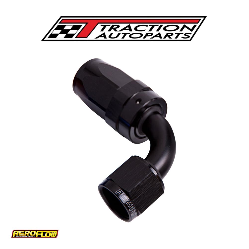 -10 an Taper Series 90 Degree Hose End Black