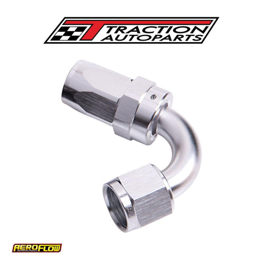 -16 an Taper Series 120 Degree Hose End Silver