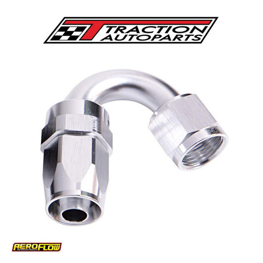 -10 an Taper Series 150 Degree Hose End Silver