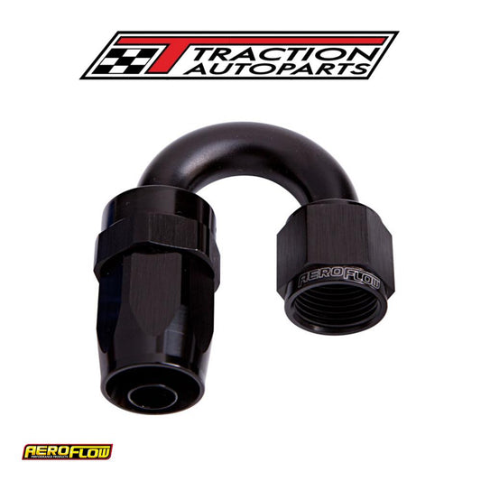 -12 an Taper Series 180 Degree Hose End Black