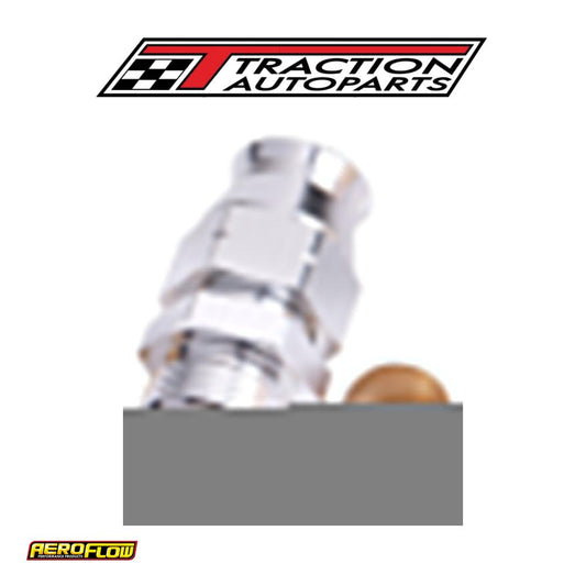 1/4" Hard Line To -4 an Male Adapter Silver W/ Olive