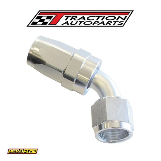 -16 an Taper Series 60 Degree Hose End Silver