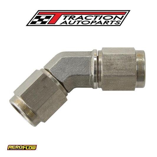 S/s 45 Deg Female Flare -3 an Stainless Steel Swivel Union