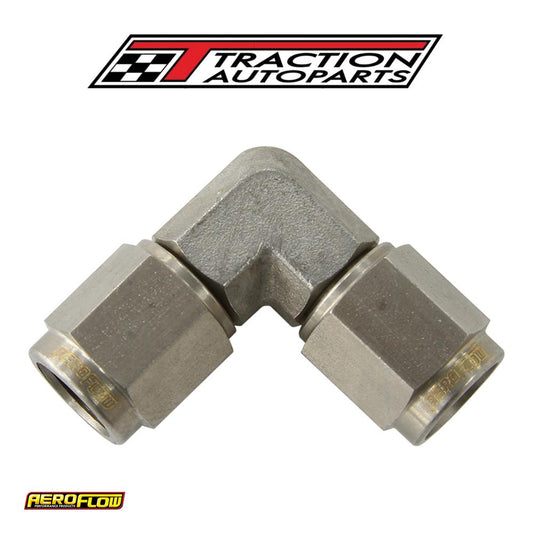 S/s -4 an 90 Deg Female Flare Stainless Steel Swivel Union