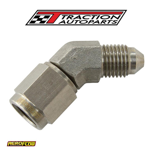 S/s 45 Deg -3 an Female - Male Stainless Steel