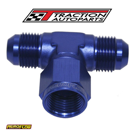 An Tee -3 an Female Nut Blue Swivel Nut On Side