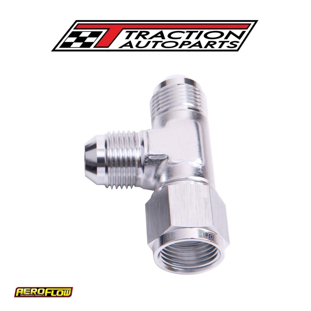 Tee -6 an Female Swivel On Run Silver Swivel Nut