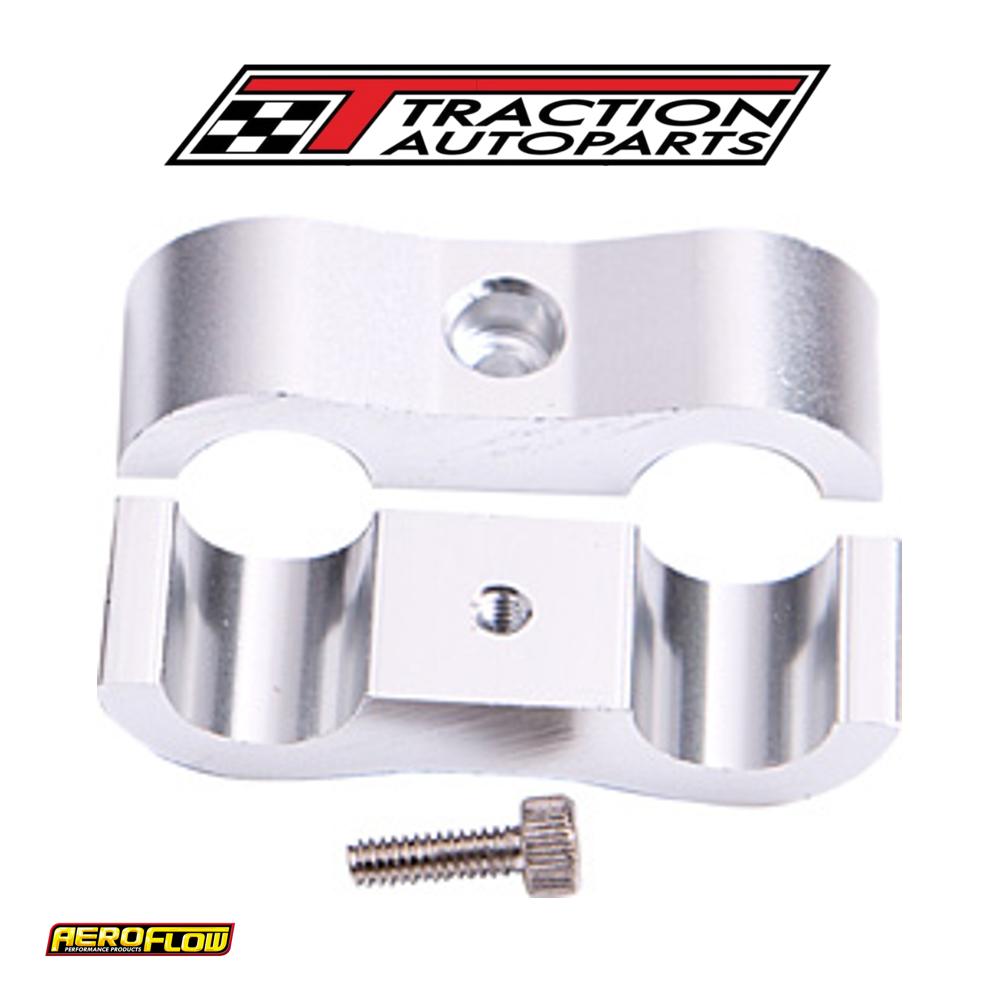 Billet Dual Hose Separator Silver