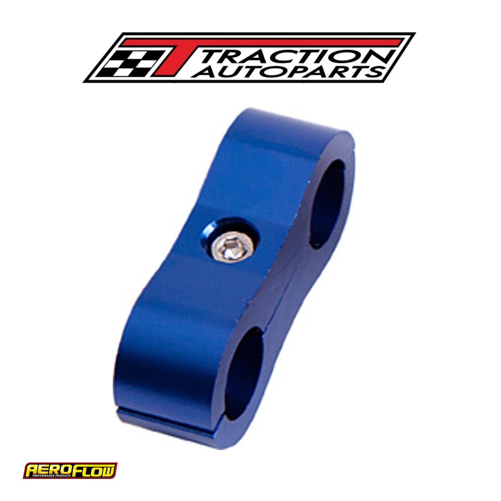 Billet Dual Hose Seper Use -16 hose Blue 27 mm ID Or 1-1/16"