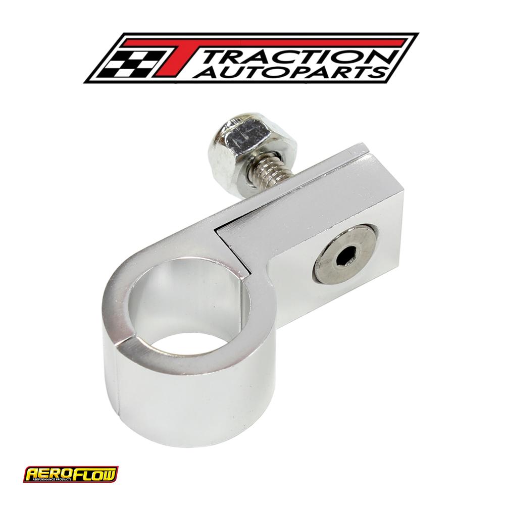 Billet P Style Clamp -4 Hose Silver 11.1 mm ID Or 7/16" ID