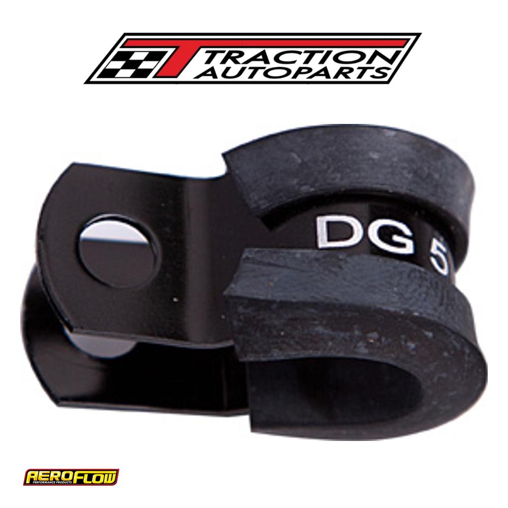 Cushioned P Clamps -6 an 10 pk Black 9.5 mm ID Or 3/8" ID