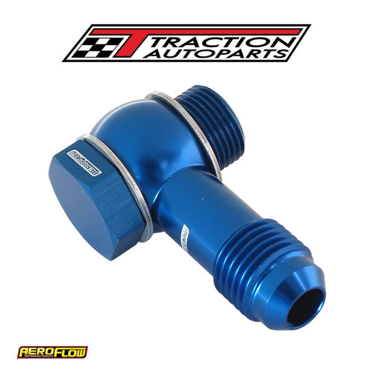 Holley Fitech 9/16"-24 To -6 Inlet Fitting Kit Blue