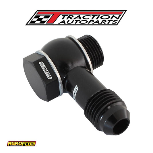 Holley Fitech 9/16"-24 To -6 Inlet Fitting Kit Black