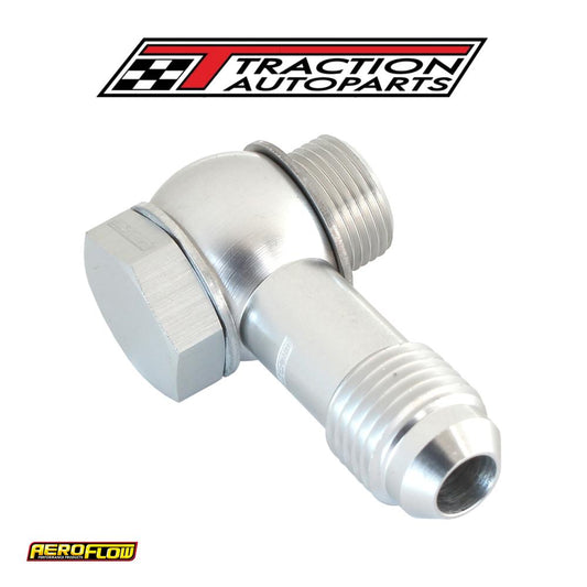 Holley Fitech 9/16"-24 To -6 Inlet Fitting Kit Silver