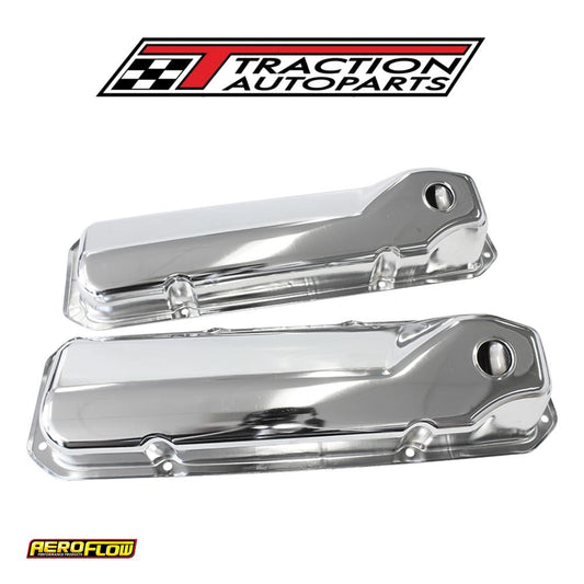 302 351 c Ford Steel Valve Covers Chrome No Logo