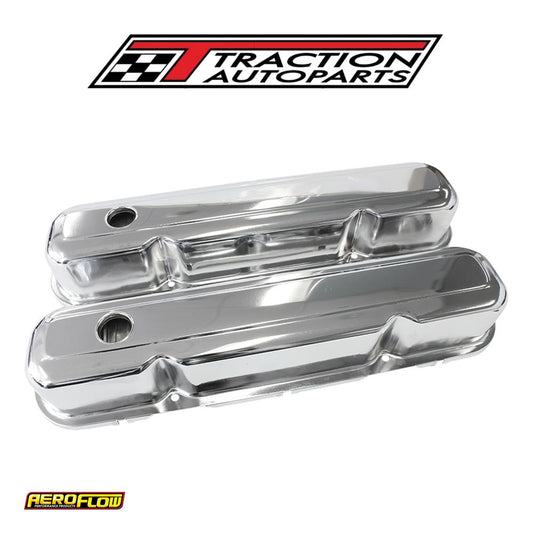 Steel Valve Covers, Chrysler Sb, Chrome Without Logo