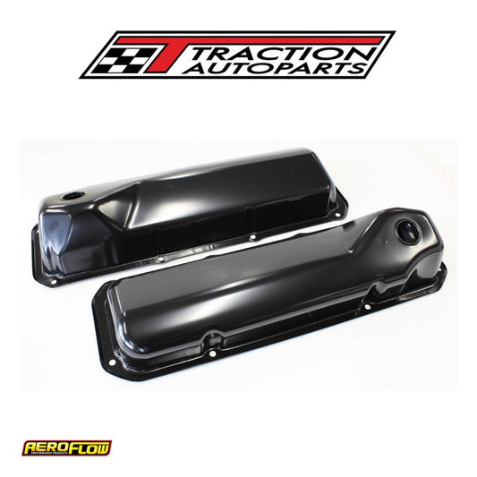 302 351 c Ford Steel Valve Covers Black No Logo