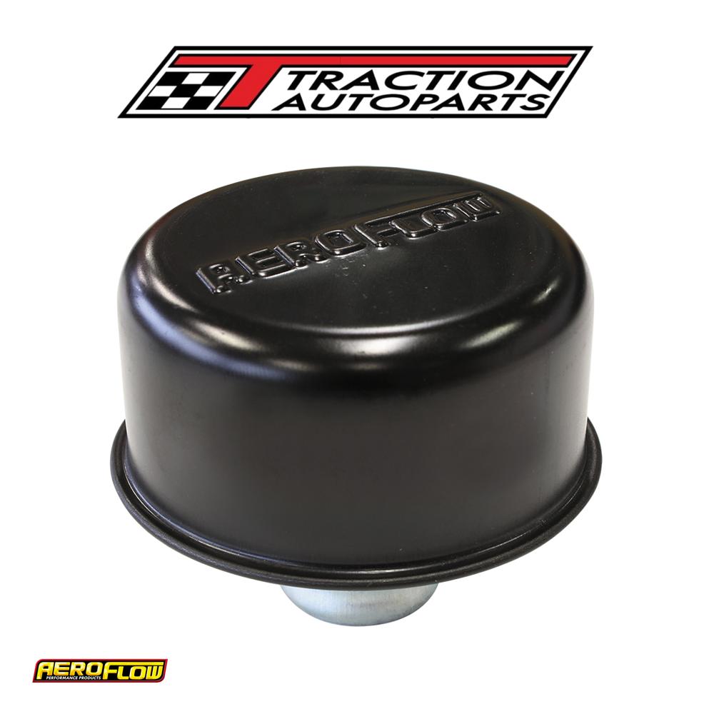 Black Valve Cover Breather Push In Style, No Spout W/logo