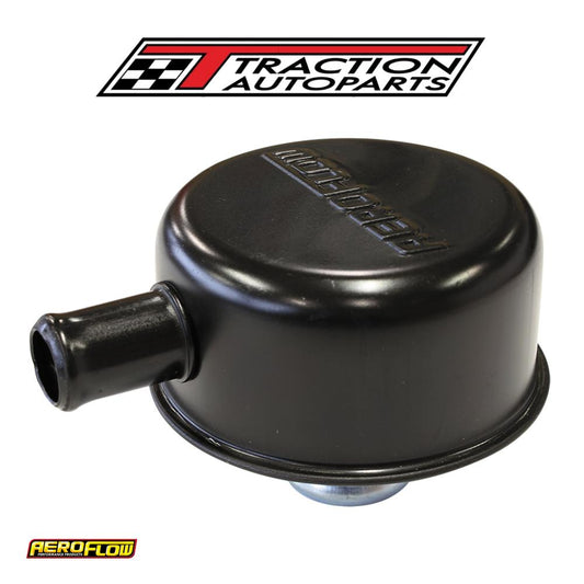 Black Valve Cover Breather Push In, With 5/8" Spout W/log