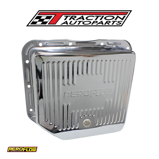 Th 350 Deep Transmission Pan Chrome W/ Drain Plug