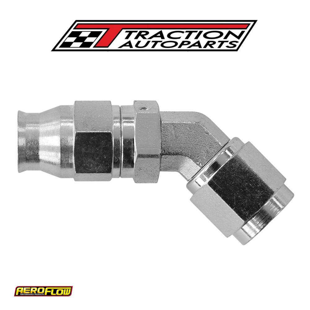 Steel 45 Deg Hose End Suit -3 Teflon Hose