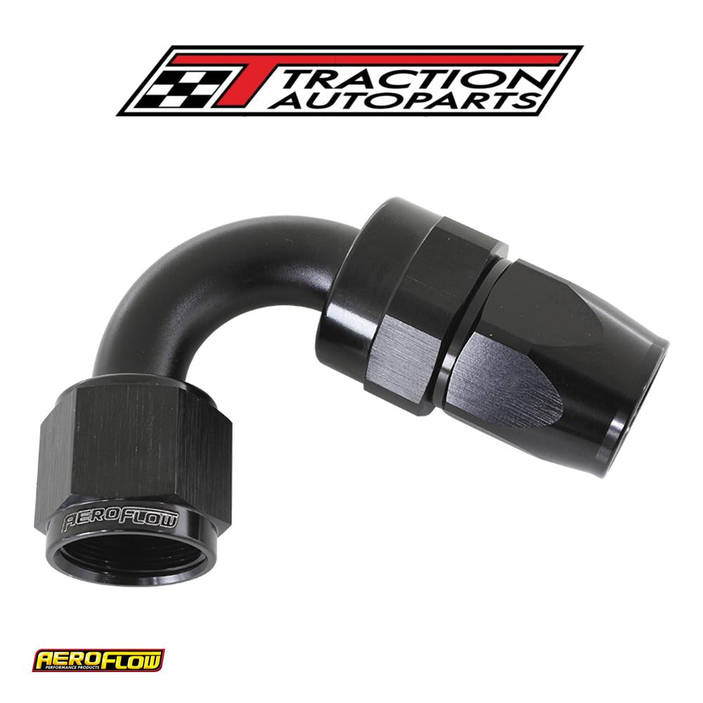 Alloy 120 Deg Hose End -6 an Black Full Swivel Suit Teflon