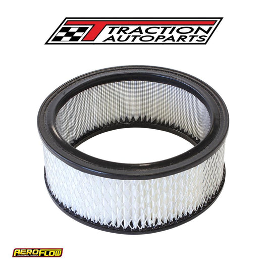 Round Air Filter 6-3/8 X 2-1/2 paper Element Suits Mr G Scoophilborn Aeroflow - 2046-2116
