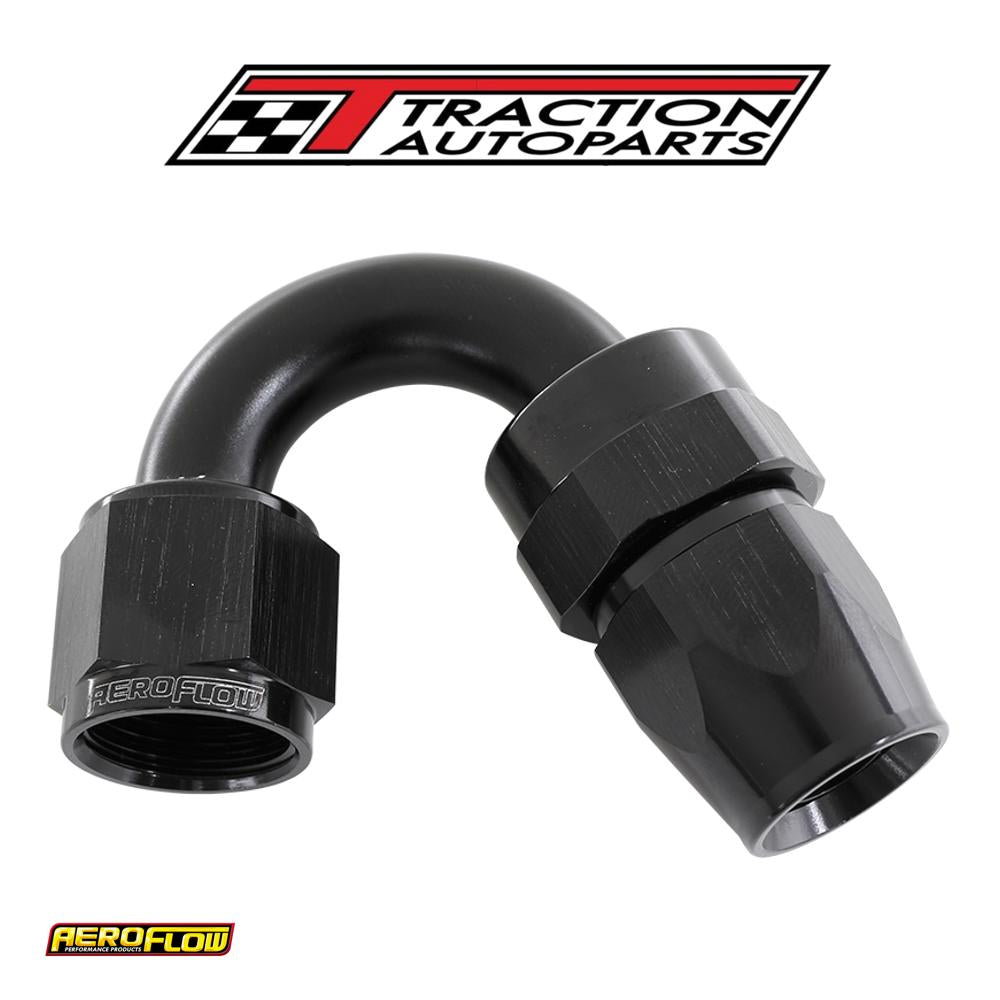 Alloy 150 Deg Hose End -6 an Black Full Swivel Suit Teflon