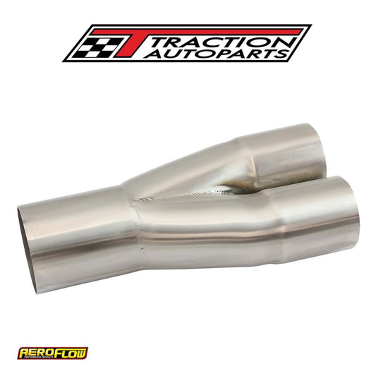 Aeroflow Merge Collector 2-1/4" To 3" 304 S/s 2 Into 1