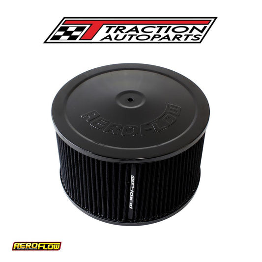 9" X 5" Air Cleaner Assembly 5-1/8" Neck, Black Lid, Cotton