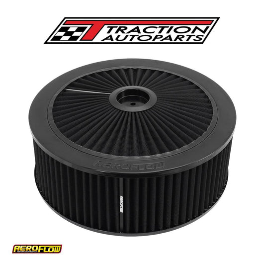 14" X 5" Full Flow Assembly 5-1/8" 1-1/8" Drop , Black,