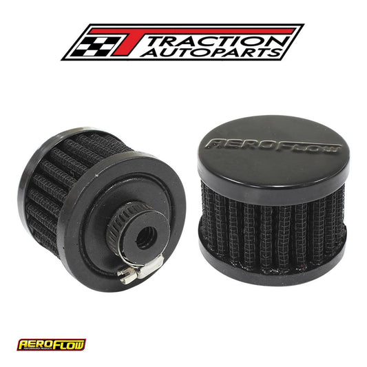 3/8" Univ Clamp On Filter 2" O.d,1-1/2" H, Black Top