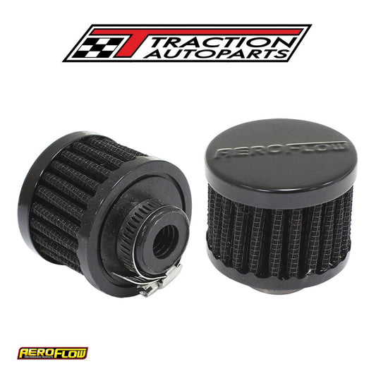 1/2" Univ Clamp On Filter 2" O.d,1-1/2" H,black Top