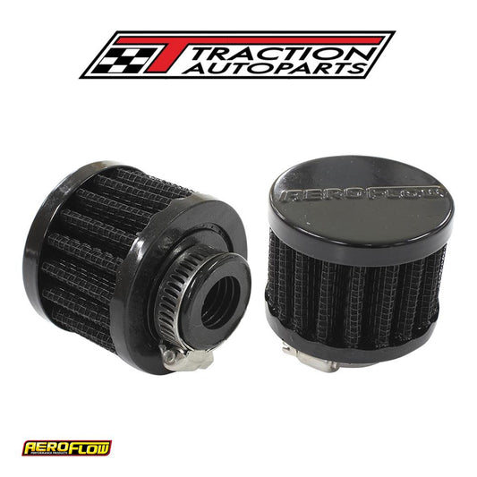 5/8" Univ Clamp On Filter 2" O.d,1-1/2" H,black Top