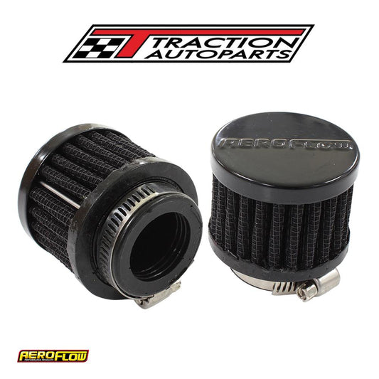 1" Univ Clamp On Filter 2" O.d,1-1/2" H, Black Top