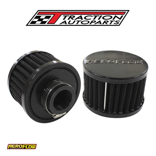 1" Univ Clamp On Filter 3" O.d,2-1/4" H, Black Top