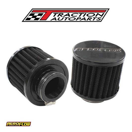 1-3/8" Univ Clamp On Filter 3" O.d,2-1/2" H, Black Top