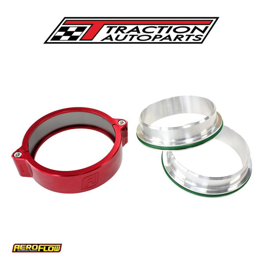 4.0" Billet Intercooler Clamps stainless Steel Red Clamp