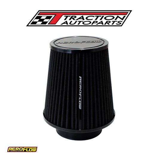 3-1/2 Clamp-on Tapered Filter 4.6-6.1 O.d, 6.1 High Black