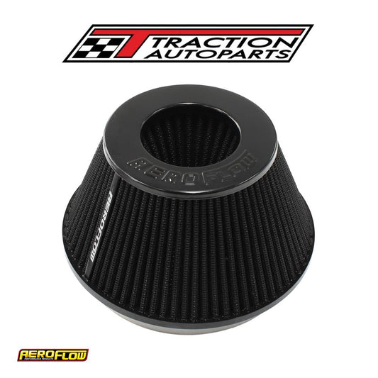 6" Clamp-on Tapered Filter 7.6 / 4.7" O.d, 4" High Black