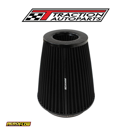 6" Clamp-on Inv Tapered Filter 7.5 / 4.7 O.d, 8" H Black