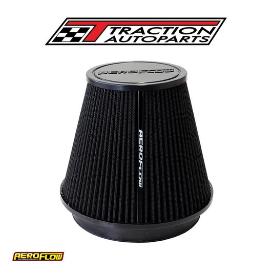 6" Clamp-on Tapered Filter 7.75 / 4.6 O.d, 6.1" H Black