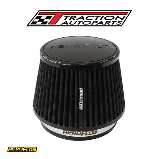 5" Clamp-on Tapered Filter 4.6-6.5 O.d, 4.15 High Black