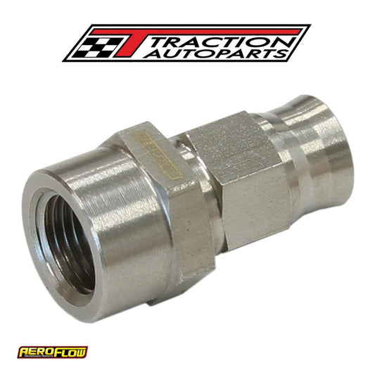 S/s Straight Hose End 1/8" Nptfemale To -3 Teflon Hose