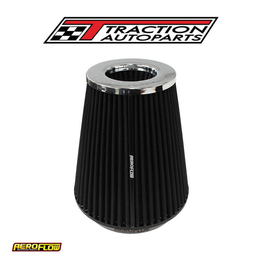 6" Clamp-on Inv Tapered Filter 7.5 / 4.7 O.d, 8" H Chrome