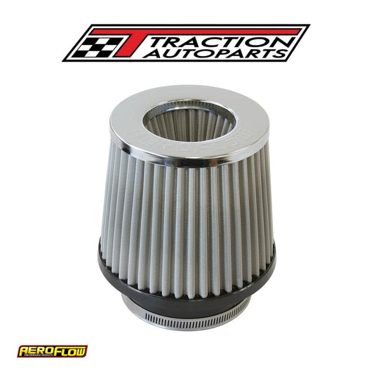 3" I.d Clamp On Pod Filter S/selement, Chrome Inverte 5" Lon